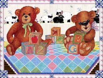 Teddy Bears And Blocks | Obraz na stenu