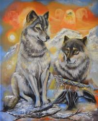 Peace Wolves | Obraz na stenu