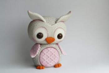 Owl Baby Pink Barn Owl | Obraz na stenu