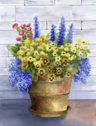 Mixed Flowers in Pot | Obraz na stenu