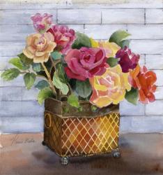 Roses in Copper Pot | Obraz na stenu