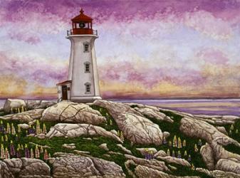 Nova Scotia - Peggy's Cove Lighthouse | Obraz na stenu