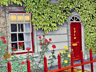 Ireland - Red Fence, Adare Co Limerick | Obraz na stenu