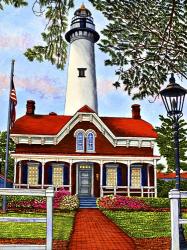 Saint Simon's Island Lighthouse, Georgia | Obraz na stenu