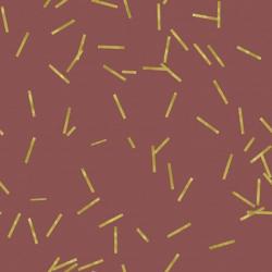 Marsala Golden Matchstick Confetti | Obraz na stenu
