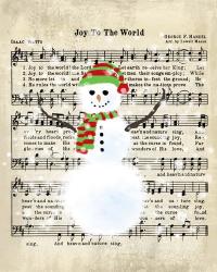 Snowman Conducts Joy To The World | Obraz na stenu