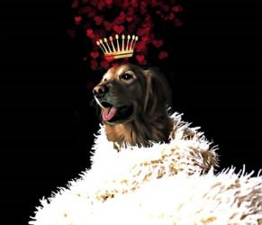 Royal Love Pup - Golden Retriever | Obraz na stenu
