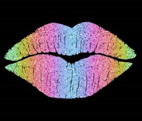 Rainbow Kissing Lips | Obraz na stenu