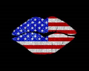 Patriotic Lips II | Obraz na stenu