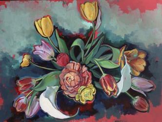 Spring Bouquet at Dusk | Obraz na stenu