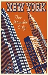 NY the Wonder City | Obraz na stenu