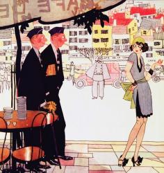 Paris 1925 Solders French Lady | Obraz na stenu