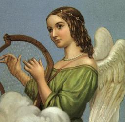 Angel With Harp | Obraz na stenu