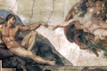 Michelangelo, Creation of man | Obraz na stenu