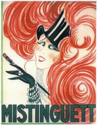 Mistinguett Redhead Cane | Obraz na stenu