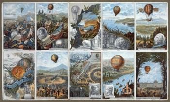 Hot Air Balloons Card | Obraz na stenu