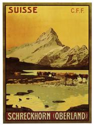 Schreckhorn Oberland Swiss, 1906 | Obraz na stenu