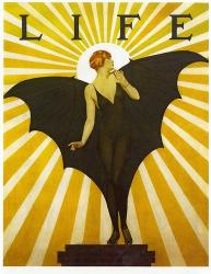 Life Magazine Cover Bat Girl Yellow | Obraz na stenu