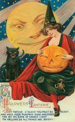 Hallow Witch Pumpkin Cat | Obraz na stenu