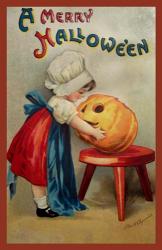 Halloween Stool Pumpkin | Obraz na stenu