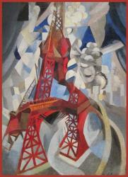Red Eiffel Tower Delaunay 1911 | Obraz na stenu