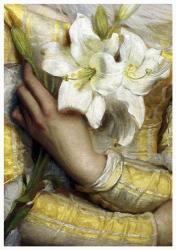 Lilies detail Gustav Pope 1895 | Obraz na stenu