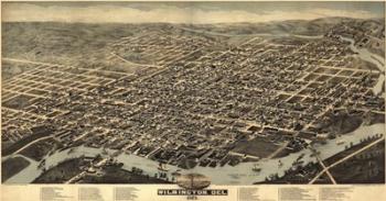 Map Of Wilmington Delaware 1874 | Obraz na stenu