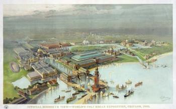 Official Birdseye View World's Columbian Exposition, Chicago 1893 | Obraz na stenu