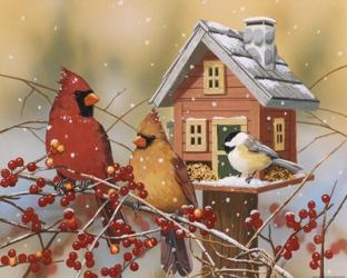 Winter Birds Buffet | Obraz na stenu
