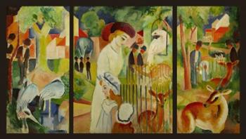 Large Zoological Garden (Triptych) | Obraz na stenu