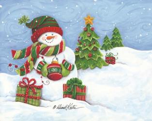 Snowman with Ornament | Obraz na stenu