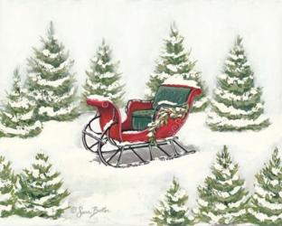 Tree Farm Sleigh | Obraz na stenu