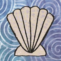 Whimsy Coastal Clam Shell | Obraz na stenu