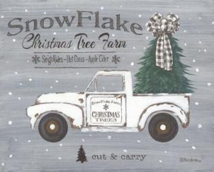 Snowflake Christmas Tree Farm | Obraz na stenu