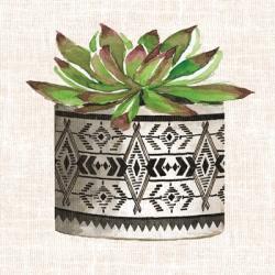 Cactus Mud Cloth Vase I | Obraz na stenu