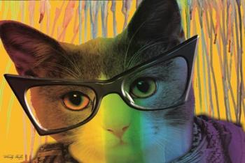 Cat in Glasses | Obraz na stenu