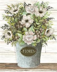 Flores Galvanized Bucket | Obraz na stenu