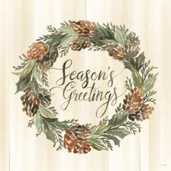 Sage Season's Greetings Wreath | Obraz na stenu