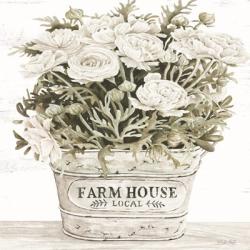 Farm House Flowers | Obraz na stenu