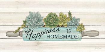 Happiness is Homemade Succulents | Obraz na stenu