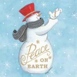 Peace on Earth Snowman | Obraz na stenu