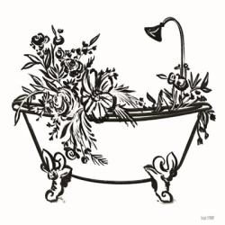 Vintage Floral Tub II | Obraz na stenu