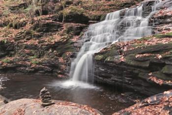 Peaceful Day at Mohican Falls | Obraz na stenu