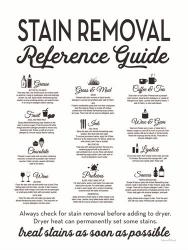 Stain Removal Reference Guide | Obraz na stenu
