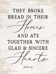 They Broke Bread | Obraz na stenu