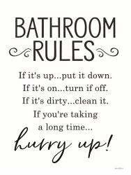 Bathroom Rules | Obraz na stenu