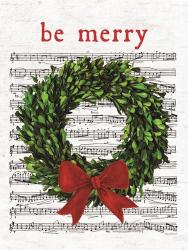 Be Merry Christmas Wreath | Obraz na stenu