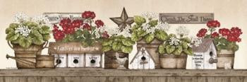 Geranium Shelf | Obraz na stenu