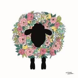 Floral Sheep | Obraz na stenu