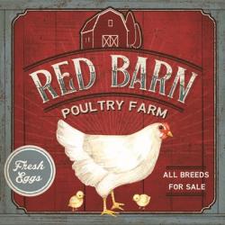 Red Barn Poultry Farm | Obraz na stenu